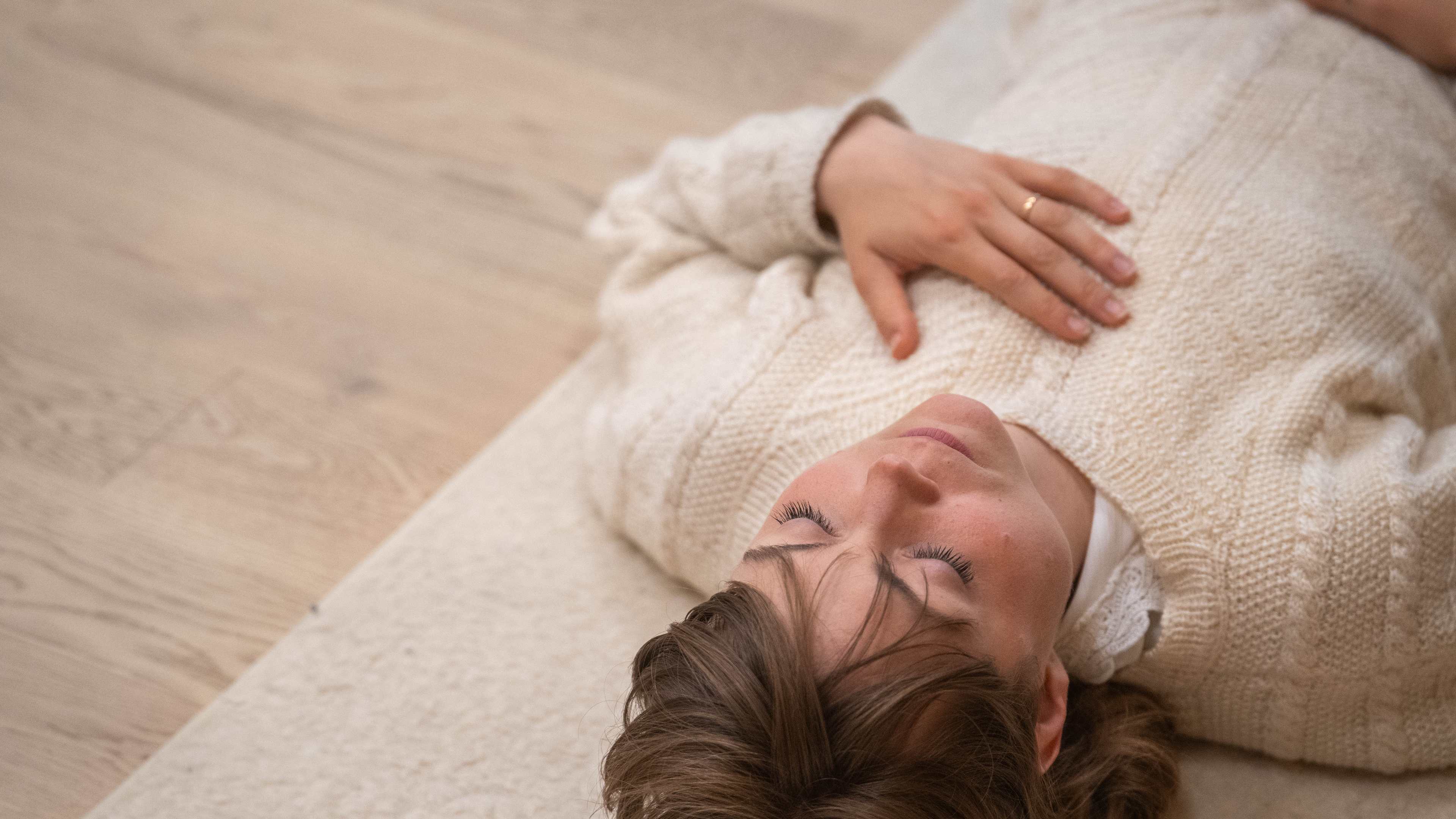 Relaxation and body awareness exercise, lying down